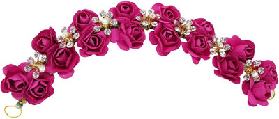 

RAAYA Juda Maker Gajra (Veni) For Girls And Women Bun(Pink)