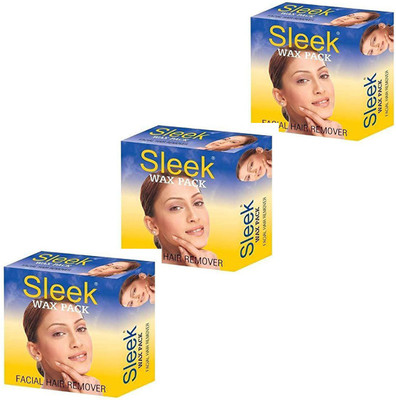 

Sleek Wax Pack (Pack of 3) Facial Hair Remover Wax(80 g, Set of 3)