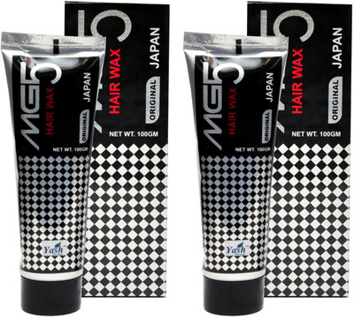 

Yash Herbal MG5Hair Wax Japan Original Super Hold Hair Styler Pack of 2 (Each 100 gm) Wax(200 g)