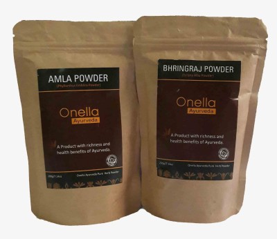 

onella ayurveda Combo Pack Amla+Bhringraj Powder (400 gm)(400 g)