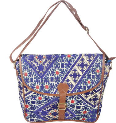 

jaipurtextilehub Hand-held Bag(Blue)