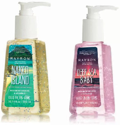 

Rayron Hand Sanitizer Combo Pack of 2 Deep Sea Baby 300ml and Naked Island 300ml(600 ml, Bottle, Pack of 2)