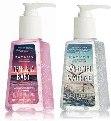 

Rayron Hand Sanitizer Combo Pack of 2 Deep Sea Baby 300ml and Virgin Marine 300ml(600 ml, Bottle)