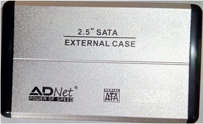 

Adnet Usb 2.5 External portable Enclosure 2.5" HDD(For Laptop, Notebook Hard Disk, Silver)