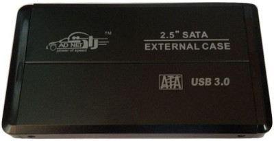 

Adnet Blac 2.5 External Hard Drive enclosure(For Laptop Hard Disk, Black)