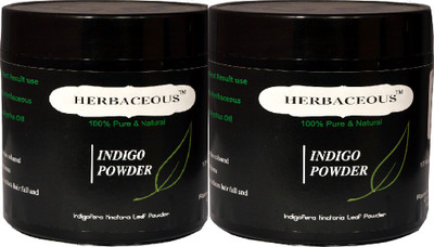 

HERBACEOUS 100% Natural and Pure Indigo Powder (Pack of 2)(300 g)