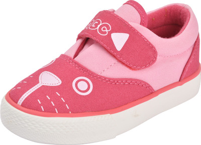 

Yellow Bee Girls Velcro Sneakers(Pink