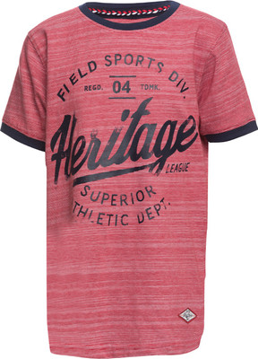 FBB - CTEE Boys Printed Cotton T Shirt(Red, Pack of 1)