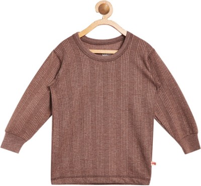 VIMAL JONNEY Top For Boys(Brown, Pack of 1)