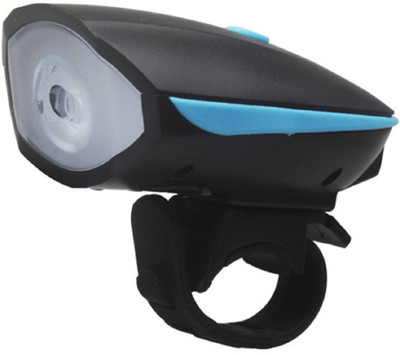 

Protos USB Rechargable Bicycle Horn Waterproof 3 Mode LED Front Light(Black), Blue;green;red