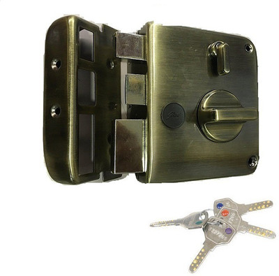 

Godrej TRIBOLT ULTRA+XL DEADBOLT ANTIQUE BRASSL 1CK 4 KEYS (FREE INSTALLATION) Lock(ANTIQUE BRASS)