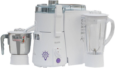 

SUJATA Pwermatic Plus 900 W Juicer Mixer Grinder(White, 2 Jars)