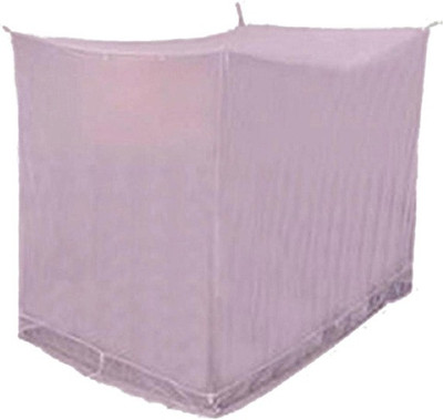 Ans Polyester Infants Single /medium bed 4x6.5 ft Pink Polycotton soft Mosquito Net(Pink)