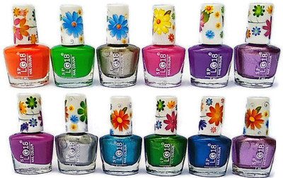 

SP Nail Polish Nail Paint Kit Multi color shade Matt Finish SP02 Set Of 12 Combo) Multicolor(Pack of 12)