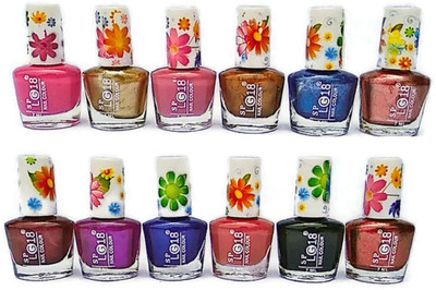 

SP Nail Polish Nail Paint Kit Multi color shade Matt Finish SP01 Set Of 12 Combo) Multicolor(Pack of 12)