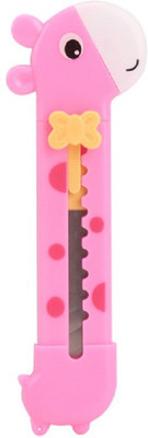 Jadebin lovely giraffe Plastic Grip Hand-held Paper Cutter(Set Of 1, Pink)