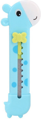 

Jadebin lovely giraffe Plastic Grip Hand-held Paper Cutter(Set Of 1, Blue)