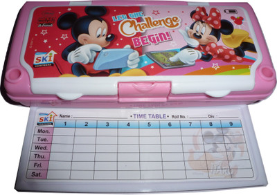 

Funcart Disney Disney Theme Art Plastic Pencil Box(Set of 4, Multicolor)