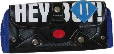 

Parteet Pouch Cartoon Art Polyester Pencil Box(Set of 1, Blue)