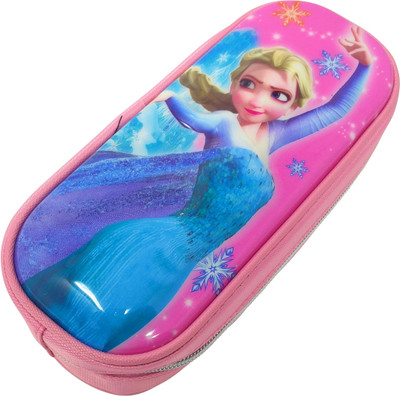 

Parteet Pouch Cartoon Art Polyester Pencil Box(Set of 1, Pink)