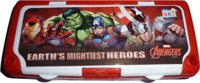 

Funcart Disney Marvel Theme Art Plastic Pencil Box(Set of 4, Multicolor)