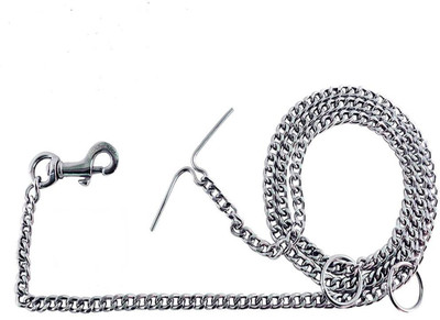 

Sicons Dog Chain Silver Grind No.12 for Small dogs 145 cm Dog Chain Leash(Silver)