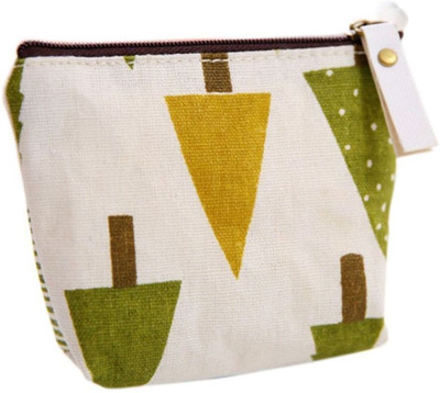 

Jadebin Mini Wallet Canvas Purse Pouch Multipurpose Organizer for Jewellery Earings | Earphones | SD Cards | Medicines - Triangle Tree Pouch(Yellow)