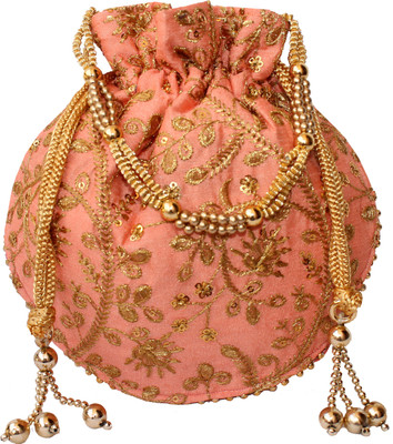 

Milan's creation EMBPOTLI001 Potli(Pink)