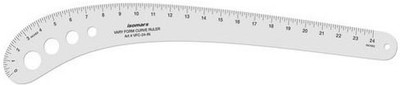 

Isomars Vary Form Curve Ruler - 24" Quilting Stencil(Pack of 1)