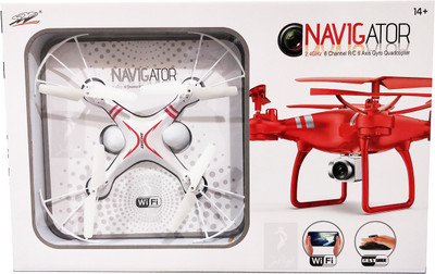 

Jack Royal Navigator 2.4GHZ 6 R/C 6 axis Gyro Quadcopter Drone (no Camera)(White)