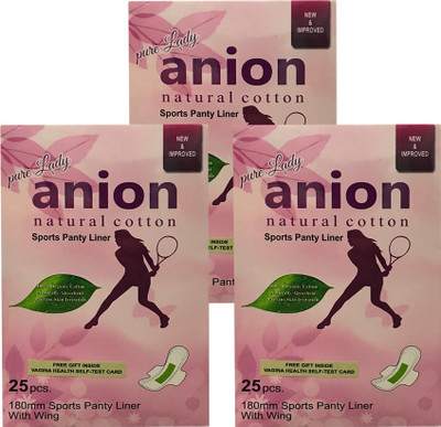 

Happy Time Pure Anion PantyLiner Pack of 3 Pantyliner(Pack of 75)