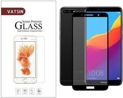 Vatsin Edge To Edge Tempered Glass for Honor 7A(Pack of 1)