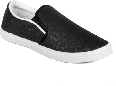 

Asian Slip On Sneakers For Men(Black, Black, White