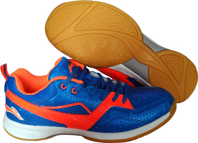 

Li-Ning Vibe Non Marking Badminton Shoes For Men(Blue, Orange