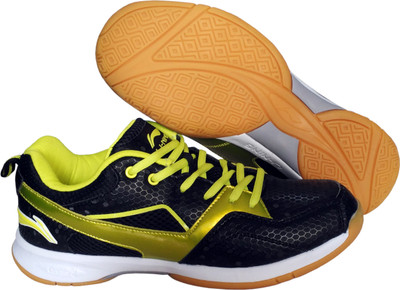 

Li-Ning Vibe Non Marking Badminton Shoes For Men(Black, Green, Black/metallic green