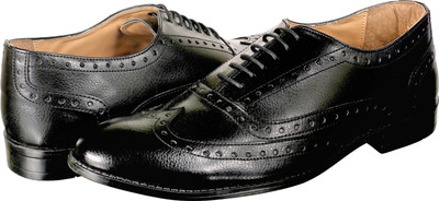 

Knotty Derby Marcus Wing Cap Brogue Lace Up For Men(Black