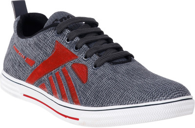 

Highfly Men's Red Stylish Sneakers For Men(Red