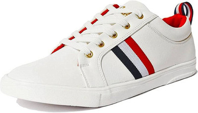 

Prayog Men's White Sneakers Shoes Outdoors For Men(White