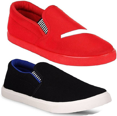 

Genial Casuals For Men(Multicolor, Coolred:blue