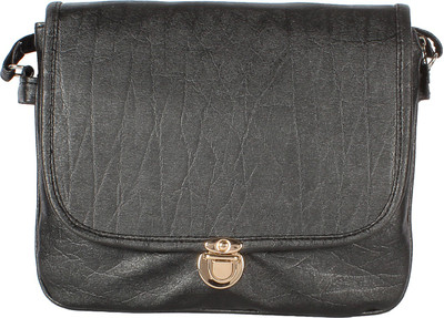

LaCarlo Women Black PU Sling Bag