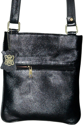 

byb buyyourbest.com Boys & Girls Black Genuine Leather Sling Bag