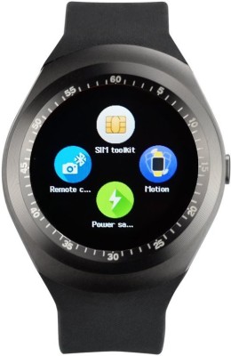 

ALONZO Y1 Smart Watch Black Smartwatch(Black Strap Free Size)