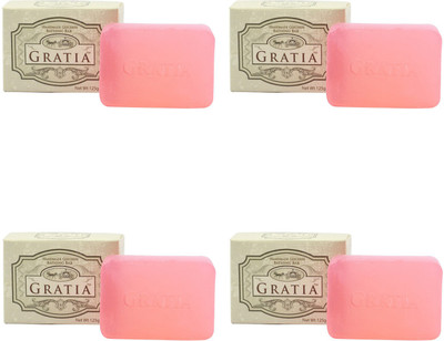 

GRATIA Rose Soap(500 g, Pack of 4)