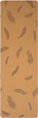 

Aerolite Printed Cork Natural Rubber Red 5 mm Yoga Mat, Brown-3081