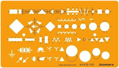 

Isomars Nato Small Technical Drawing Stencil(Pack of 1, Engraved & Printing)