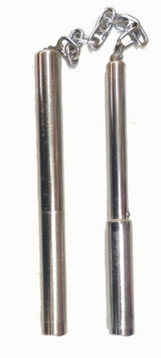 

Leosportz Steel Nanchaku Gymnastic Stick - 15 inch(Silver)