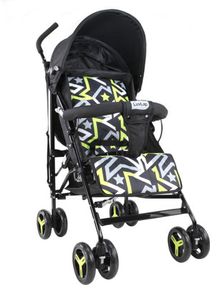 

LuvLap Joy Buggy with compact folding - Printed Buggy(Multi, Black)