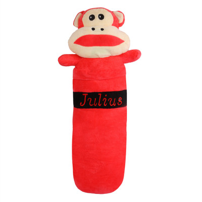 

Skylofts 55cm Naughty but Cute Monkey Bolster Pillow Animal Cushions For Living Room & Kids Rooms Home Décor - 55 cm(Multicolor)