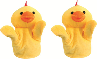 

Skylofts Duck Animal Soft Toy Hand Puppets for Kids , Multi Color (Pack of 2) - 15 cm(Multicolor)