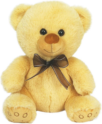 

My Baby Excel Cute Teddy Bear with Ribbon - Brown Colour 34 cm - 34 cm(Yellow)